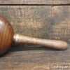 Handmade Saddlers Leatherworking Lignum Vitae Collar Stuffing Mallet - Ash Handle