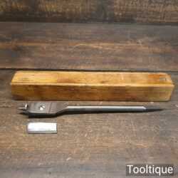 Vintage Wm. Ridgeway Expansion Bit Two Cutters 7/8” – 3” Original Box