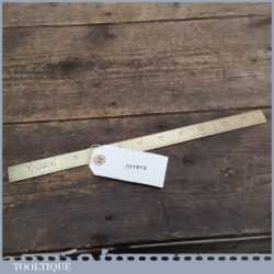 Vintage George And Co Of London 12” Brass Ruler