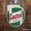 Vintage Castrol Motor Oil Bottle With Cap - Good Condition