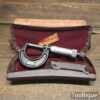 Vintage Boxed L. S. Starrett GB. 0”-1” Imperial Micrometer No: 436 Original Case
