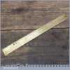 Vintage 9” Brass Ruler Marked by Chesterman - Good Condition