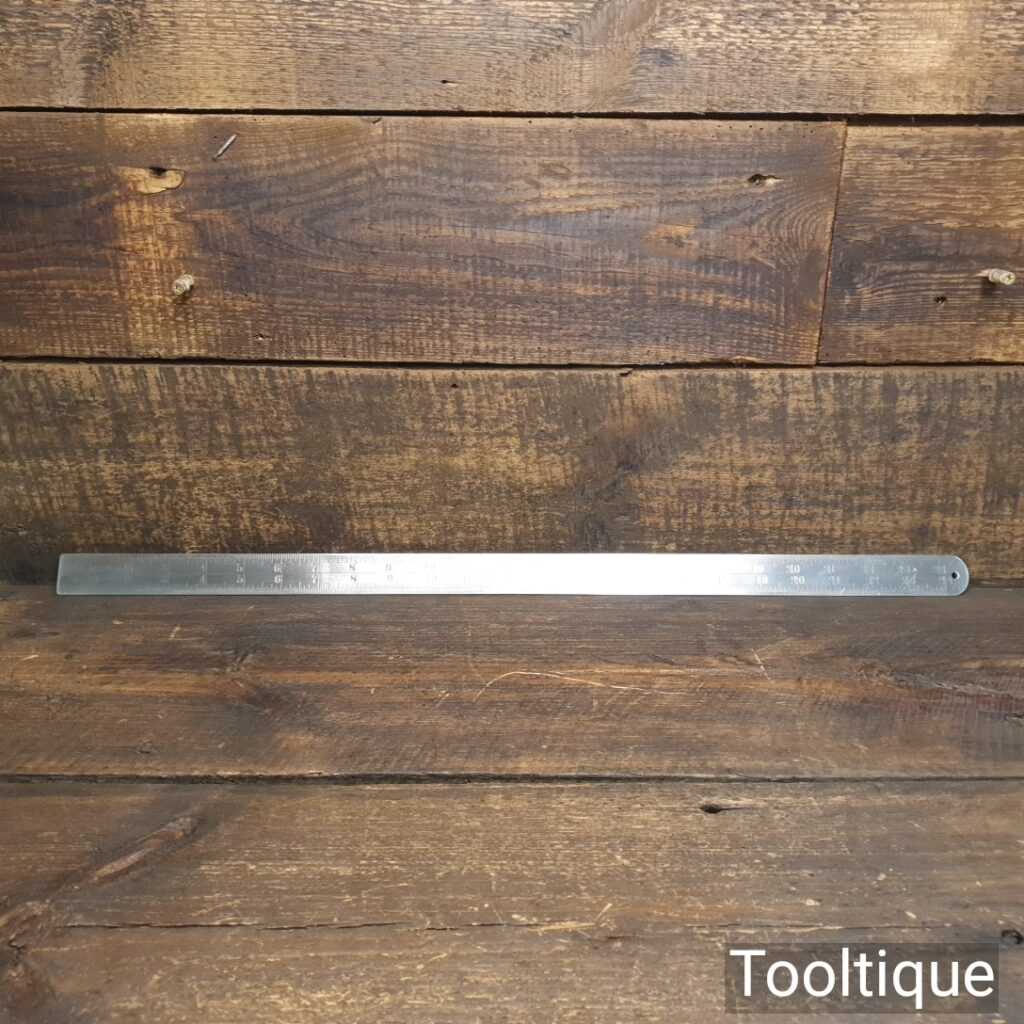 Vintage 24” Chesterman No: 618D Imperial Steel Contraction Ruler Contraction Scale