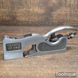Vintage Record No: 073 Adjustable Throat Shoulder Plane - Fully Refurbished