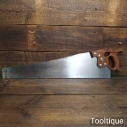 Rare Vintage Disston Canada 26” Thumb Hole Grip RIP Saw - Refurbished Sharpened