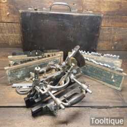 Vintage Boxed Stanley Rule & Level Co. USA No: 55 Combination Plough Plane Complete