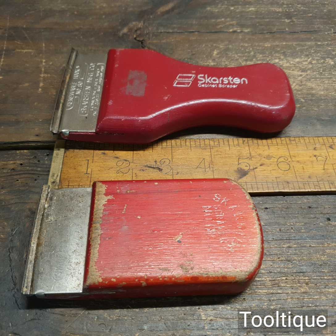 Pair Vintage Skarsten Mfg. Co. USA Scrapers Good Condition
