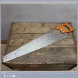 Good Vintage 26” Work Horse Cross Cut Saw 7 TPI