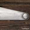 Vintage 2ft Imperial Folding Steel Ruler Dated 1951 - Fair Condition