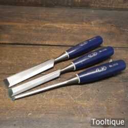 3 Vintage C.K No 1178 Carpenter’s Bevel Edge Chisels 1/4” 3/4” & 1” - Sharpened