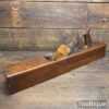 Nice Vintage Carpenter’s 23” Beechwood Trying Plane - Lapped Flat