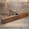 Nice Vintage Carpenter’s 23” Beechwood Trying Plane - Lapped Flat