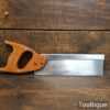 Vintage Spear & Jackson 10” Steel Back Dovetail Saw 12 TPI - Sharpened