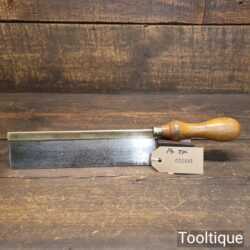 Vintage W. Marples Gentleman’s 8” Brass Back Saw 14 TPI - Sharpened Refurbished