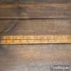 Vintage 24” Rabone No: 1167 Boxwood & Brass Folding Ruler - Good Condition