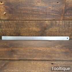 Vintage 50cm 0.7 Single Sided Steel Metric Contraction Ruler - Good Condition