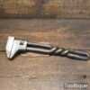 Antique 12” Adjustable Spanner Wrench With Twisted Handle - Good Condition