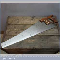 Vintage Disston Philadelphia USA 26” Cross Cut Saw 6 TPI