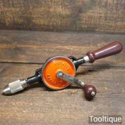 Vintage Stanley No: 803 Double Pinion Egg Beater Hand Drill - Good Condition