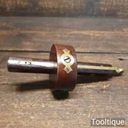 Vintage Rosewood & Brass Mortise Gauge Smooth Action - Good Condition