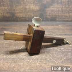 Vintage C.K Carpenter's Rosewood & Brass Mortise Gauge - Good Condition