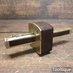 Vintage W. Marples Carpenter's Rosewood & Brass Mortise Gauge - Good Condition