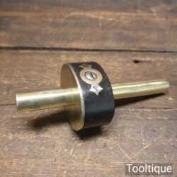 Vintage Carpenter's Ebony & Brass Mortise Gauge - Good Condition