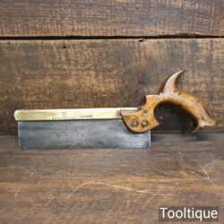 Rare Antique Filmer & Mason Guildford 1875 8” Brass Back Dovetail Saw - Sharpened