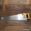 Vintage Buck & Hickman 22” Cross Cut Panel Handsaw 9 TPI - Sharpened Refurbished