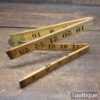 Vintage J. Rabone No: 1167 Boxwood & Brass 24” Folding Ruler - Good Condition