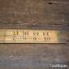 Vintage J. Rabone No: 1167 Boxwood & Brass 24” Folding Ruler - Good Condition