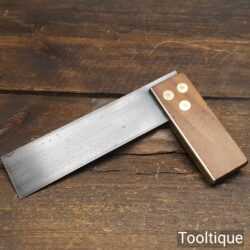 Vintage Marples Carpenters 6” Mahogany & Brass Try Square - Good Condition