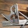 Vintage Moore & Wright No: 990 Cast Steel Combination Square Protractor & Centre Finder