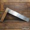 Scarce Large Vintage Carpenters 15” Mahogany & Brass Try Square - Good Condition