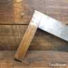 Scarce Large Vintage Carpenters 15” Mahogany & Brass Try Square - Good Condition