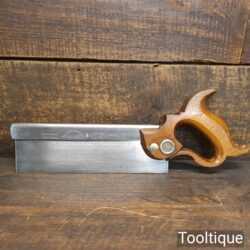 Vintage John Elsworth & Sons Sheffield 9” Steel Back Dovetail Saw - Sharpened Refurbished