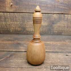 Nice Solid Iroko 5oz Woodcarving Tapping Mallet 3” Head - Unused