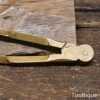 Vintage Solid Brass 6″ Pencil Compass - Good Condition