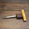 Crisp Vintage I. Sorby Carpenter’s Square Rimer Reamer Boxwood T Handle