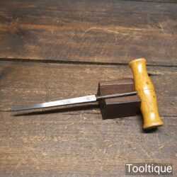 Crisp Vintage I. Sorby Carpenter’s Square Rimer Reamer Boxwood T Handle