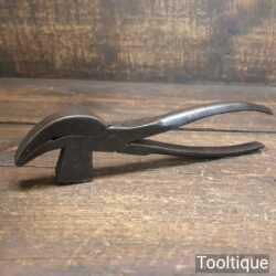 Vintage Cobbler’s Leatherworking Square Nose Box Jointed Lasting Pliers