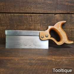 Vintage Spear & Jackson Leap Frog Brand 8” Steel Back Dovetail Saw - Sharpened