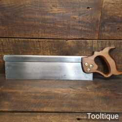 Vintage Spear & Jackson Leap Frog 14” Steel Back Tenon Saw - Sharpened