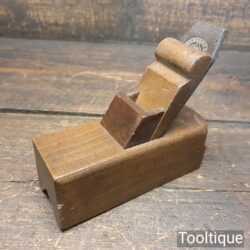 Vintage Carpenter’s Beechwood Sliding Box Chamfer Plane - Good Condition