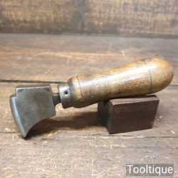 Vintage George Barnsley Shoemaker’s Leatherworking French Pattern Glazing Iron