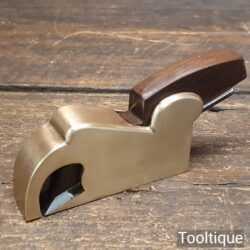 Quality Antique Gunmetal Bullnose Plane Rosewood Wedge - Good Condition