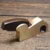 Quality Antique Gunmetal Bullnose Plane Rosewood Wedge - Good Condition
