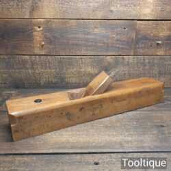 Rare Unusual Vintage W. Marples & Sons 22” Skew Mouthed Beechwood Shooting Plane