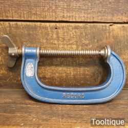 Vintage Record 5” Woodworking G Clamp - Good Condition Ready To Use