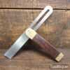 Vintage 9” Rosewood & Brass Sliding Bevel - Good Condition